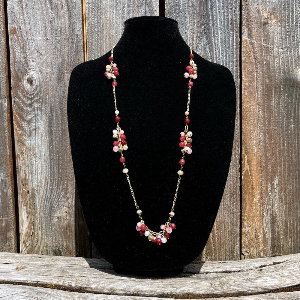 Loft pink long necklace